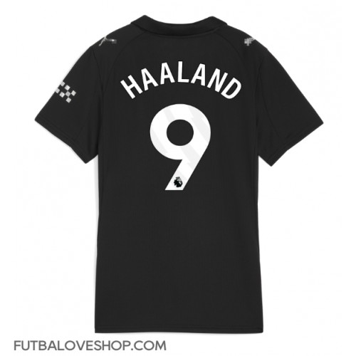 Dres Manchester City Erling Haaland #9 Preč pre Ženy 2025-26 Krátky Rukáv